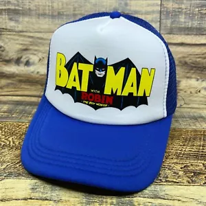 Cappello da camionista da uomo Batman Boy Wonder blu snapback logo fumetti berretto da palla - Foto 1 di 8