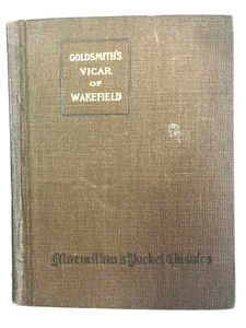 THE VICAR OF WAKEFIELD BY OLIVER GOLDSMITH THE MACMILLIAN COMPANY POCKET CLASSIC - Picture 1 of 12