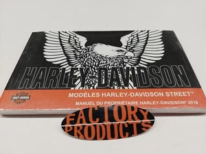 GENUINE HARLEY DAVIDSON 2018 Street Models Owner's Manual French 94000483FR - Picture 1 of 4