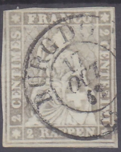 SCHWEIZ 1862 - STRUBEL Mi.: 19 - gestempelt - Bild 1 von 2