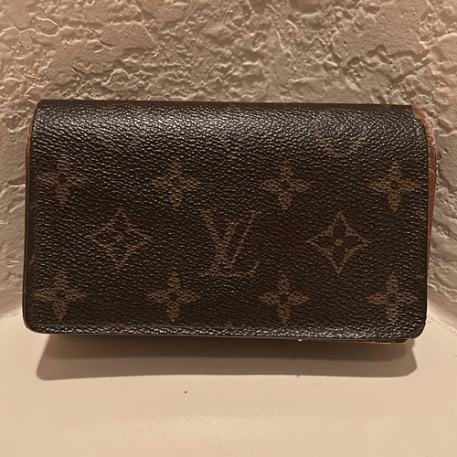 LOUIS VUITTON（LV） Portafoglio Louis Vuitton LV Monogram rivestito in tela pieghevole modello classico marrone