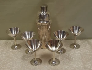 Deceased Estate Sterling Silver Cocktail set c1930s Japan by K Uyeda in immacula - Picture 1 of 22