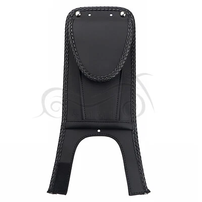 Black Tank Bib w/ Pouch For Harley Heritage Softail Springer Deluxe Night Train Foto 1 de 4