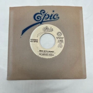 The Fabulous Poodles "Man With Money" 45 RPM 7" PROMO - Imagen 1 de 4