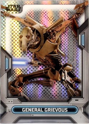 2023 Topps Star Wars High Tek General Grievous #14 Base Matrix Diffractor - Image 1 of 2