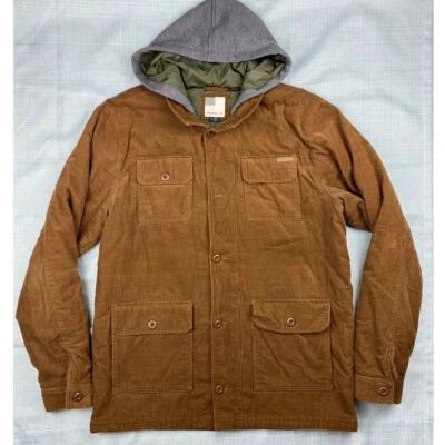 Abrigo/chaqueta con capucha O’Neill para hombre de pana sintética en capas grande forrada marrón de colección Foto 1 de 4