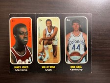 1971-72 Topps Trios Stickers Jimmy Jones Willie Wise Dan Issel Rookie RC HOF