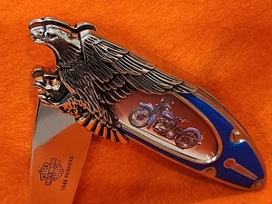 Franklin Mint Harley Davidson "1948 Panhead" knife with box and COA - Picture 1 of 16