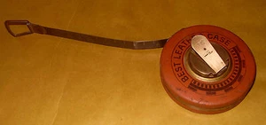 Western Germany 15 Metre Best Leather Case Tape - Steel. - Picture 1 of 1