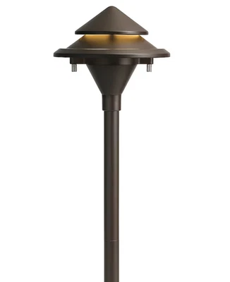 Kichler 3-Watt Low Voltage Hardwired LED Landscape Path Light Olde Bronze 3000K - Image 1 of 4