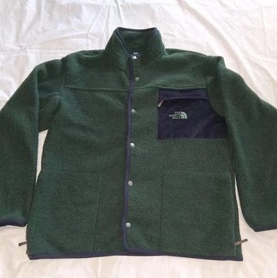 Chaqueta Sherpa The North Face Hombre Pequeña Verde Y Azul Marino, Bolsillo Pana Foto 1 de 2