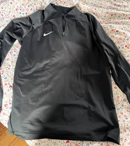 Nike Strike Dri-Fit 1/4 Zip Drill Top Black Size L Slim Fit Plenty Stretch - Picture 1 of 5