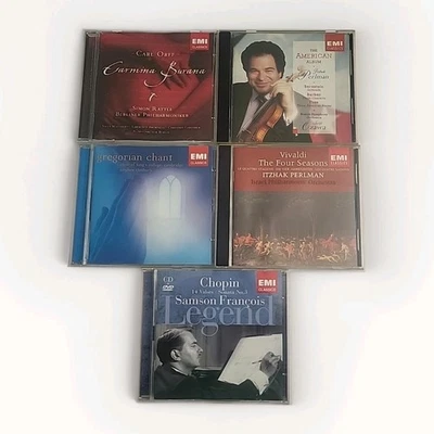EMI Classics 2 Itzhak Perlman, Carmina Burana, Gregorian Chants& 1 Dvd/CD Chopin Foto 1 de 4