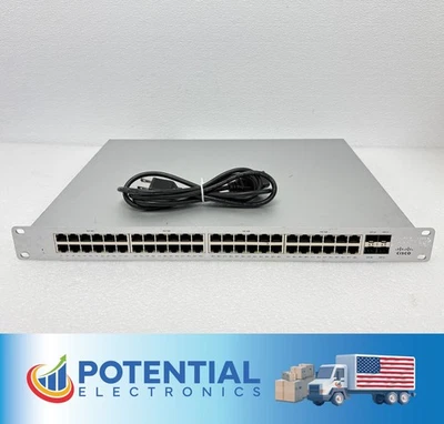 UNCLAIMED | Cisco Meraki MS120-48LP-HW 48-Port PoE  Managed Ethernet Switch - Image 1 of 4