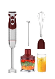 5-in-1 Immersion Hand Blender Set with Variable Speed, 400W, Stainless Steel ... - Picture 1 of 9