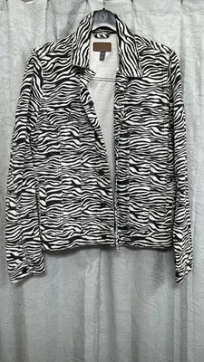 Chaqueta vaquera con estampado de cebra de ASOS Foto 1 de 4