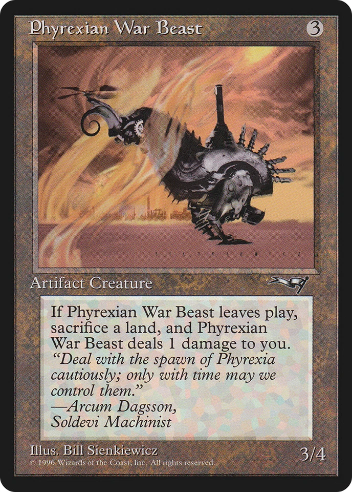 Phyrexian War Beast (Facing Right) X (4) Alliances MTG EX/NM C127a 4RCards - Image 1 of 1