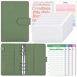 Budget Binder with 8pcs Zipper Envelopes,Money Organizer for Cash with 12pcs ... - Picture 1 of 8