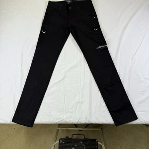 Royal Bones Daang Goodman Women's Pants Strappy Goth Zippers & Clips Sz 7 Gothic - Picture 1 of 20