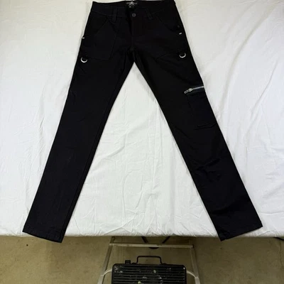 Royal Bones Daang Goodman Women's Pants Strappy Goth Zippers & Clips Sz 7 Gothic - Imagem 1 de 4