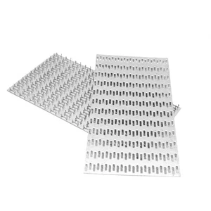 Paquete de 6 placas de armadura con puntas de 6x12 pulgadas, soportes de reparación planos de acero galvanizado... - Imagen 1 de 5