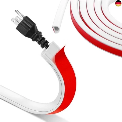 SAMAMOCA 2M Mini Kabelkanal Selbstklebend,Flexibler Kabelkanal Halbrund,Kabelkanäle