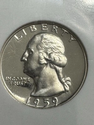 1959 Proof Washington Quarter, NGC PF68, Free Shipping - Image 1 of 3