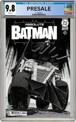 CGC 9.8 Absolute Batman Annual #1 Nick Dragotta Variant PRESALE 10/29