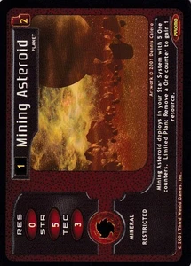 Mining Asteroid - Promo - FRS Promo - Firestorm CCG - Bild 1 von 6
