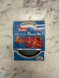 Kenko Red Enhancer No1 58mm Lens Filter for DSLR Used - Picture 1 of 4