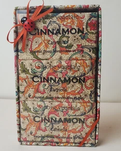 Sapone Vegetale Soap Handmade in Italy 3 Bars Bath Shower Cinnamon Cannella NEW - Picture 1 of 3