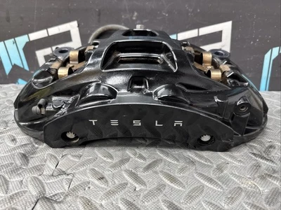 OEM 2021-2025 TESLA МОДЕЛЬ S ПЕРЕДНИЙ ЛЕВЫЙ СУППОРТ ВОДИТЕЛЬСКОГО ТОРМОЗА ЧЕРНЫЙ - Изображение 1 из 4