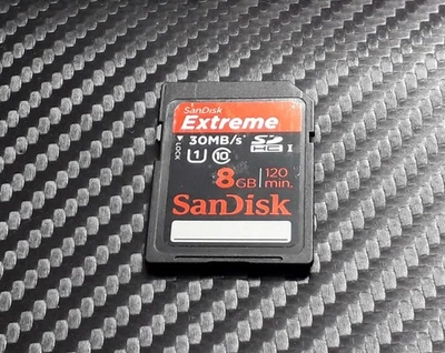 8GB SanDisk Extreme Full Size SD Card SDHC Memory For Digital Camera / Console - Image 1 of 2