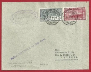 1926 I. Volo Torino - Trieste doppio annullo di arrivo RARO Aerogrammi n. 56 - Imagen 1 de 2