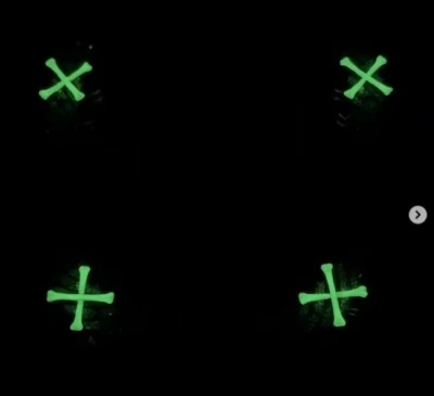 Collar de eslabones cubanos con brillo nocturno chapado en oro rosa plateado de 15 mm x 22 pulgadas para hombre Foto 1 de 4