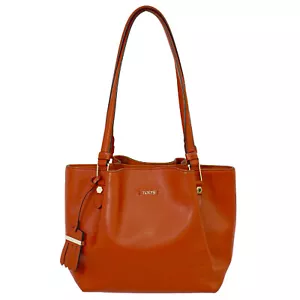 TOD'S Schultertasche Leder orange gold - Bild 1 von 10