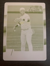 Yoan MONCADA 2016 Donruss The Prospects Yellow Printing Plate #3 1/1 Red Sox