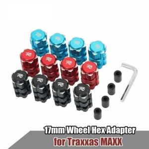 4PCS 17mm Wheel Hex Hub Adapter Extension for Traxxas 1/10 Maxx Aluminum Alloy - Picture 1 of 10