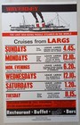 Waverley Paddle Steamer sailings from Largs 1978 Advertising poster