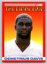Demetrius Davis Score 1990 B2 Los Angeles Raiders   UER