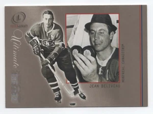2002 FLEER LEGACY HOCKEY CARD JEAN BELIVEAU #185/202 MONTREAL CANADIENS #9 - Picture 1 of 2