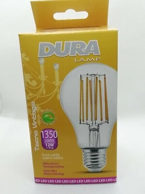 Lampadina deco led tecno vintage 12W E27 2700K dimmerabile - Immagine 1 di 3