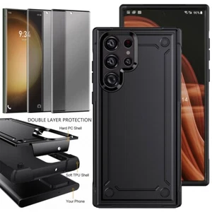 For Samsung Galaxy S23/S23 Plus/S23 FE Phone Case Cover Privacy Tempered Glass - Picture 1 of 32