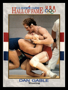 1991 Impel Dan Gable USA Olympic Wrestling Champion Gold Medal #32 Mint