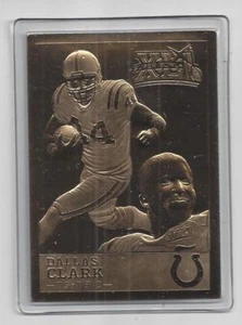 Carta Dallas Clark 2007 Danbury Mint Colts Super Bowl 41 XLI 22 kt - Foto 1 di 1