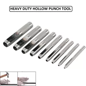 Hollow Punch Tool for Leather Belt Hole Punch Paper Plastic Vinyl Rubber Gasket - Picture 1 of 39
