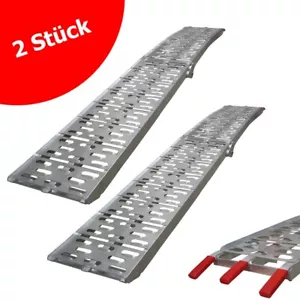 Grafner Auffahrrampe 2er Set Alu Rampe Klappbar Verladerampe 340kg 226x29,5cm - Bild 1 von 7