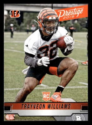 Trayveon Williams 2019 Panini Prestige Rookie Card #261 Cincinnati Bengals - Image 1 of 2