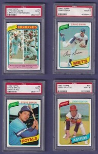 1980 Topps Baseball (1..350) PSA 9, 10 * You Pick *