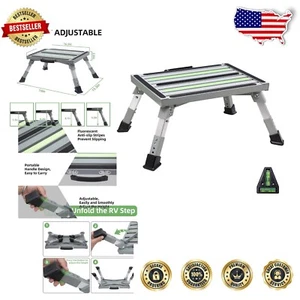 Lightweight Adjustable Step Stool for RVs - Portable Safety Solution (Anti-Slip) - Picture 1 of 8